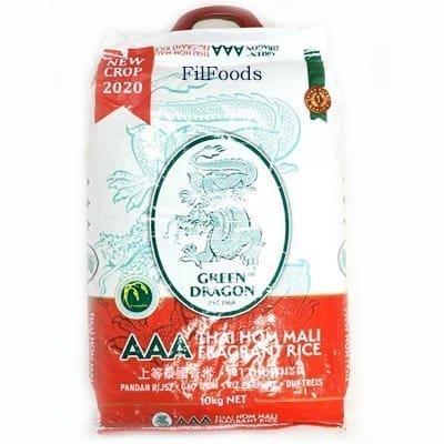 Green-Dragon-Thai-Hom-Mali-Fragrant-Rice-AAA-10Kg AAA -Jasmine fragrant rice - 10kg
