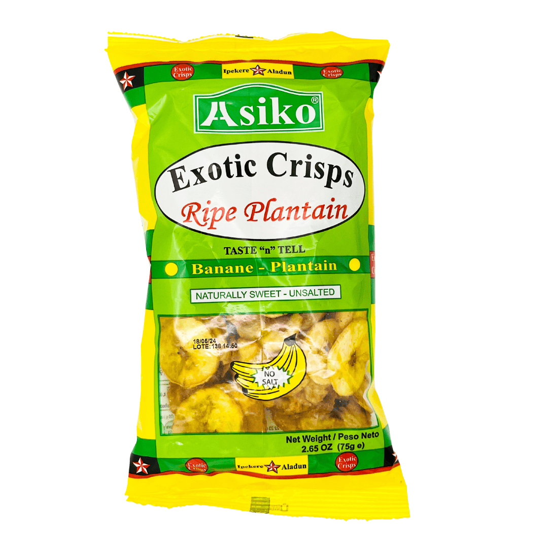 Exotic ripe plantain chips Exotic Ripe Plantain Natural Sweet -75g